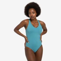 Nabaiji by Decathlon Blue Plain Swimsuit-image-7
