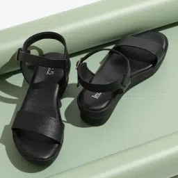 Inc.5 Women's Black Ankle Strap Wedges-image-89