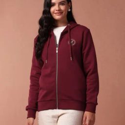 U.S. POLO ASSN. Red Cotton Plain Hoodie-image-24