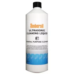 AMBERSIL Cleaner, Metals, Bottle, 1L, ULTRASONIC CLEANING FLUID, 1LTR-43