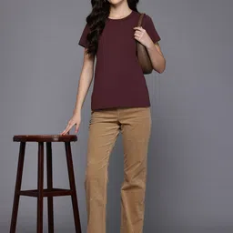 allen solly woman Allen Solly Embroidered Detail Casual T-shirt-picture-34