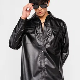 FREAKINS Spread Collar Biker Jacket-picture-17