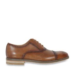 Clarks Men's Oliver Limit Tan Brogue Shoes-image-6
