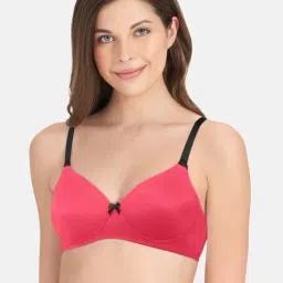 Amante Red Non Wired Padded T-Shirt Bra-picture-12