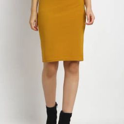 NEUDIS Yellow Pencil Skirt-image-5