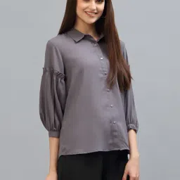 Style Quotient Grey Regular Fit Shirt-image-86
