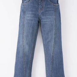Ed-a-Mamma Kids Blue Cotton Washed Jeans-picture-34