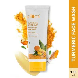 Plum Turmeric & White Clay Acne Action Face Wash - 100 ml-41