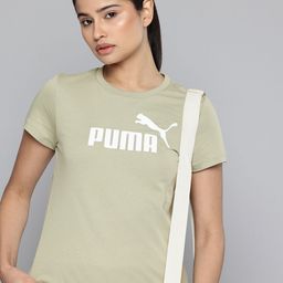 Puma Brand Logo Printed Pure Cotton T-shirt-picture-39