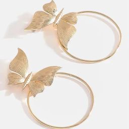 Sohi Gold Plated Contemporary Drop Earrings-image-82