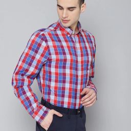 Gant Red Regular Fit Checks Shirt image 4