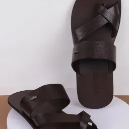 Metro Men's Brown Toe Ring Sandals-picture-7