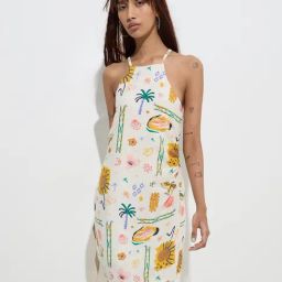 Nuon by Westside Off-White Nature-Inspired Straight Cotton Dress-picture-36