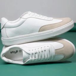 Styli Men's Colorblock White Casual Sneakers-image-24