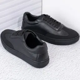 Styli Men's Colorblock Black Casual Sneakers-image-32