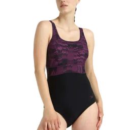 Speedo Black Regular Fit Printed Swimsuit-image-99