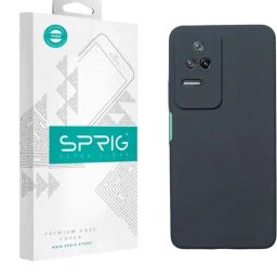 Sprig Liquid Silicone Back Cover for POCO F4 5G (Grey)-image-74