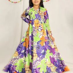 Fashion Dream Kids Multicolor Floral Fit & Flare Dress-picture-31