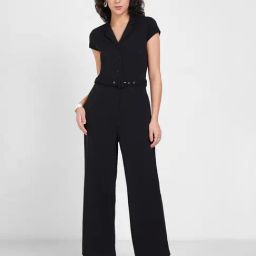 Annabelle By Pantaloons Black Regular Fit Jumpsuit-picture-4
