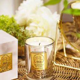 Pure Home and Living Silver Dragonfly On Daisy Scented Wax Filled Jar Candle-image-48