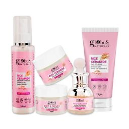 Globus Naturals Rice Ceramide Face Toner, Face Cream, Face Serum, Peel Off-Mask & Face Scrub Combo-image-95