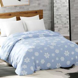 Haus & Kinder Blue Polyester 450 GSM Blanket-19