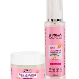Globus Naturals Rice Ceramide Revival Face Cream & Ayurvedic Face Toner Combo-image-83