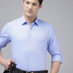 Arrow Pure Cotton Manhattan Slim Fit Textured Formal Shirt-picture-11