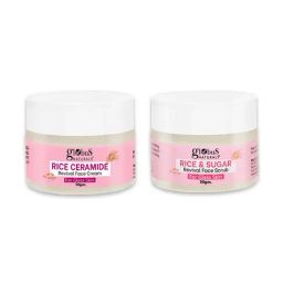 Globus Naturals Rice Ceramide Revival Face Cream & Rice & Sugar Revival Face Scrub Combo-image-85