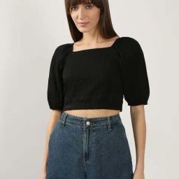 Vero Moda Black Cotton Regular Fit Top-image-33