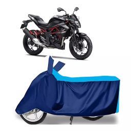 Auto Pearl Two Wheeler Cover for Kawasaki Z250 BS6 - Cyan, Blue-image-74