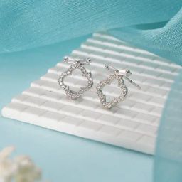 Aatmana Silver-Plated Contemporary Stud Earrings for Women-10