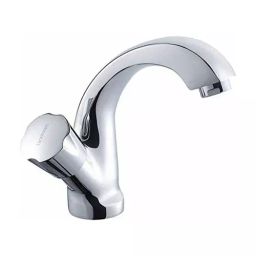 Hindware Contessa Neo Swan Neck Tap Brass Chrome Finish Silver, F730012-image-18