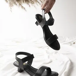Shoetopia Open Toe Kitten Heels-13