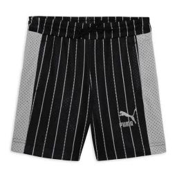 Puma Kids Black & Grey Printed Shorts-image-67