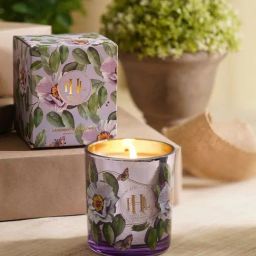 Pure Home and Living Purple Lavender And Chamomile Candle Jar-image-0