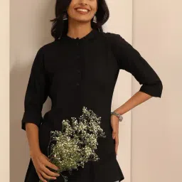 Libas Black A Line Short Kurti-picture-38
