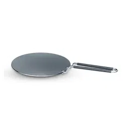Tramontina Fusao Healthy Triply Ceramic Silver Stainless Steel Concave Tawa (26 cm)-image-82