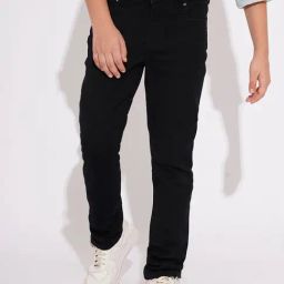 Jack & Jones Junior Boys Black Cotton Blend Jeans-image-67
