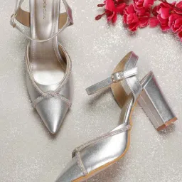 Pelle Albero Women's Silver Ankle Strap Sandals-image-41