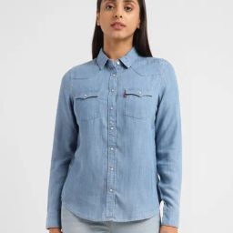 Levi's Mid Blue Denim Shirt-picture-1
