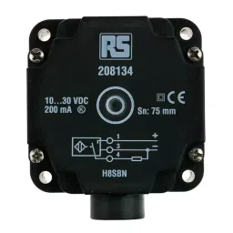 RS PRO Inductive Block-Style Proximity Sensor 75 mm Detection PNP 10-30 V DC, 208134 image 2