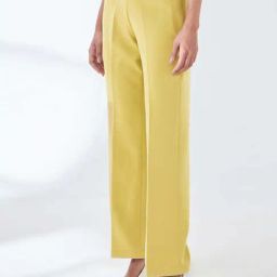 SALT Attire Yellow Plain Trousers-image-26