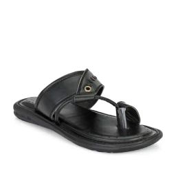 Hirolas Men's Black Toe Ring Sandals-picture-43
