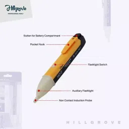 Hillgrove 90-1000 V Electrical Non Contact Voltage Tester, Electrical Tape, 5-in-1 Screwdriver Kit, Line Tester, Continuity Tester & 2-in-1 Screwdriver Combo, HGCM433M1 image 2