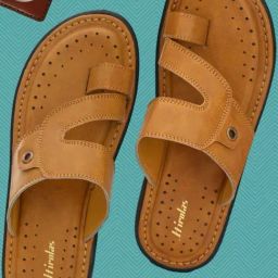 Hirolas Men's Tan Toe Ring Sandals-picture-13