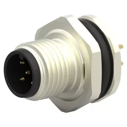 TE CONNECTIVITY Sensor Connector, M12, Plug, 5Pos, Panel, T4140012051-000-32