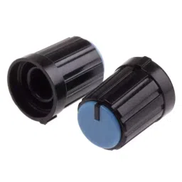 RS PRO 13.3 mm Black Potentiometer Knob for 6 mm Shaft Splined, 4675939-image-72
