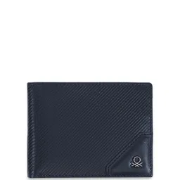 United Colors of Benetton Men Textured Leather Two Fold Wallet with SIM Card Holder-picture-11
