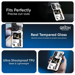 QRIOH Tech Display Printed Oneplus Nord 2T Back Case image 4
